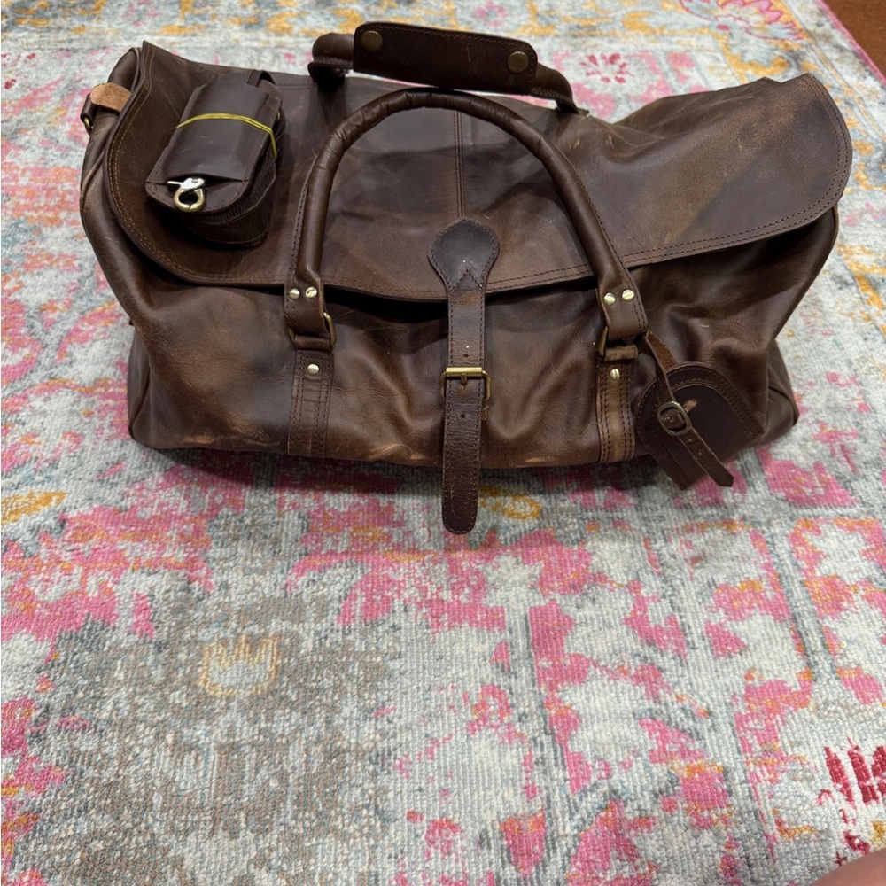 Brown Leather Men's Bag